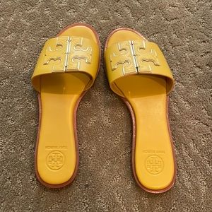 Tory Burch Mustard Slides 7
